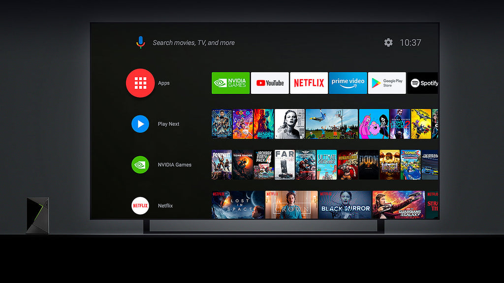 NVIDIA SHIELD TV Pro 4K HDR Streaming Media Player with AI Upscaling, Dolby Vision-Atmos, GeForce NOW Gaming, Google Assistant