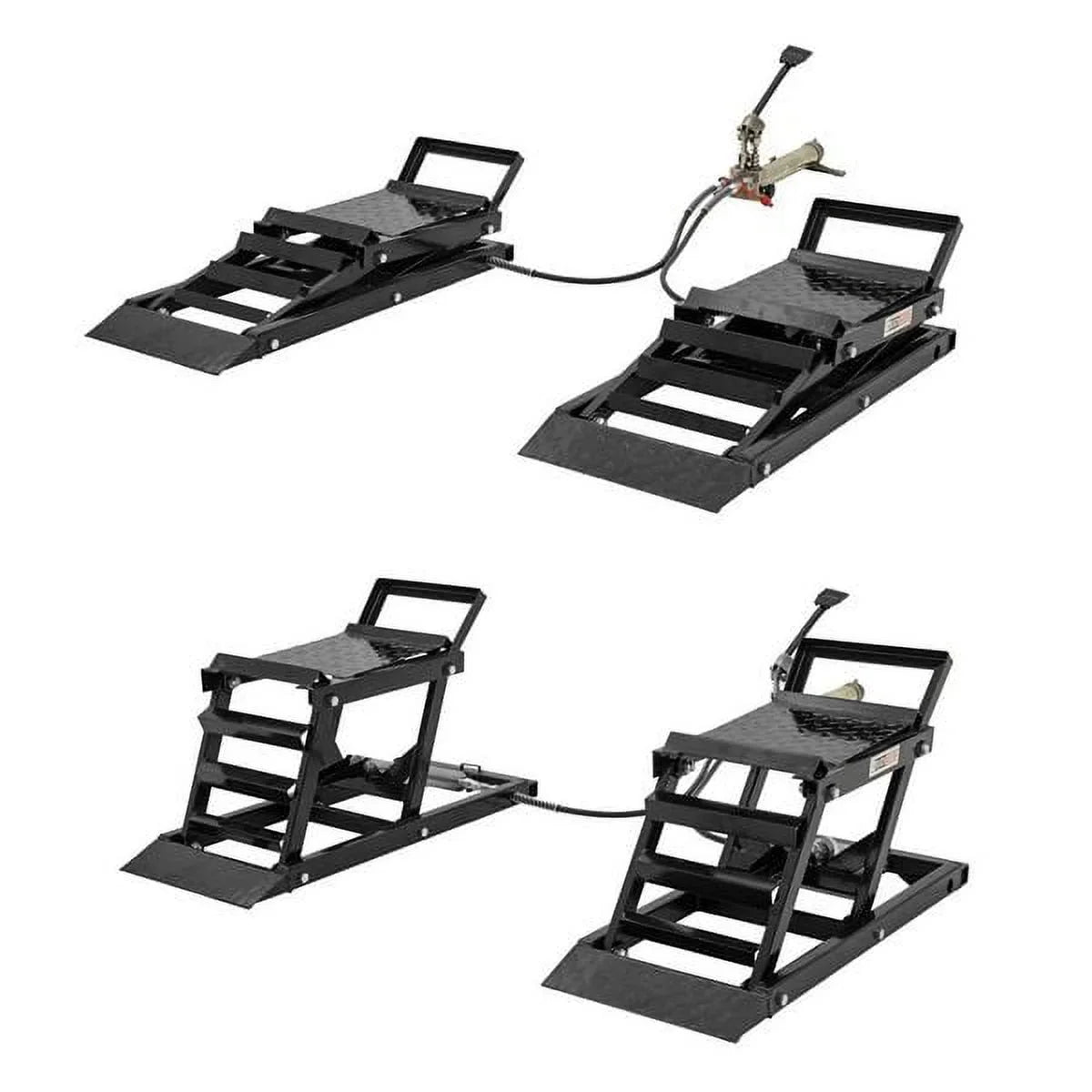 Black Widow Hydraulic Car Lift Ramps - 3,000 lb Per Pair Capacity, 5in to 15in