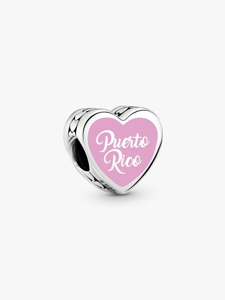 Puerto Rico Heart Charm
