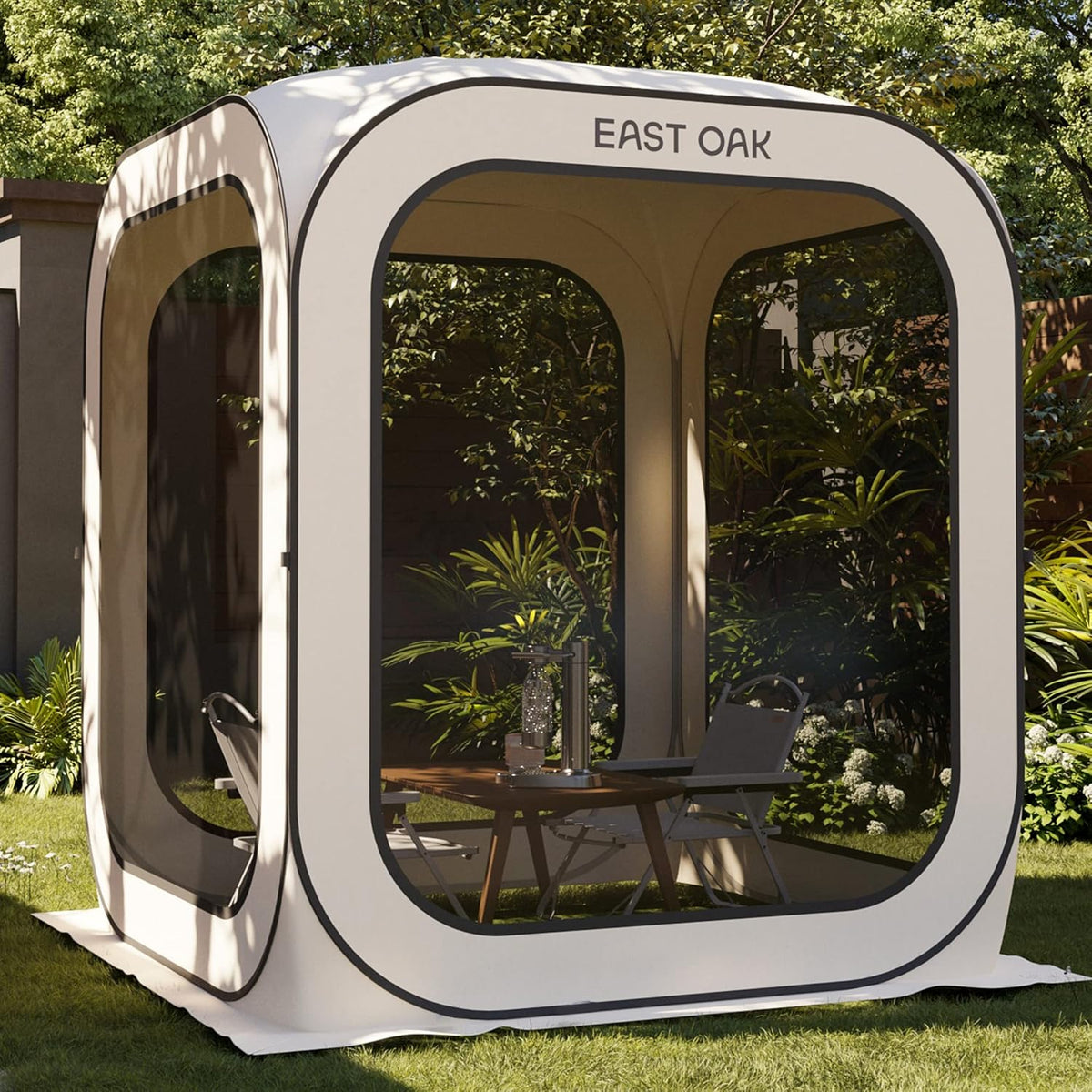 EAST OAK Pop-Up Screen House Tent 10 x 10 FT With Carry Bag
