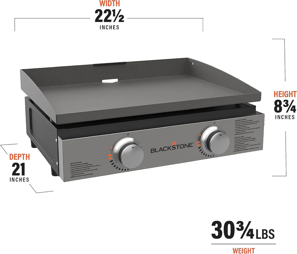 BLACKSTONE 22 inch Tabletop Griddle, Black - 1666