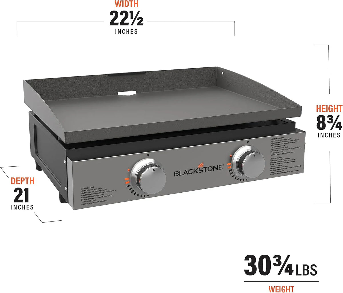 BLACKSTONE 22 inch Tabletop Griddle, Black - 1666