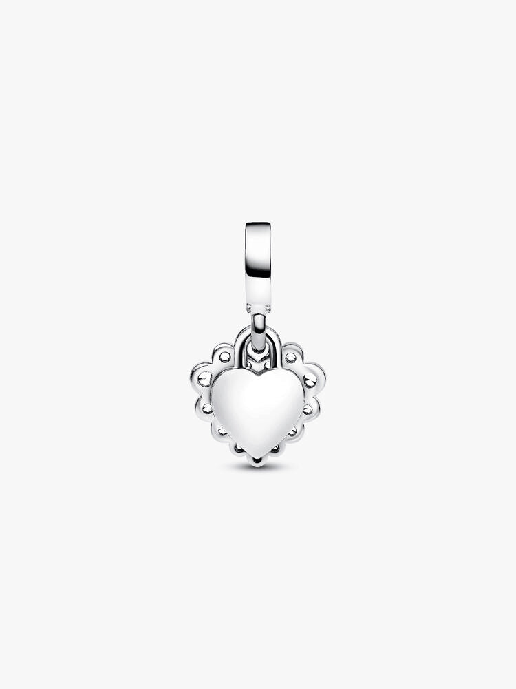 Sparkling Heart Double Dangle Charm