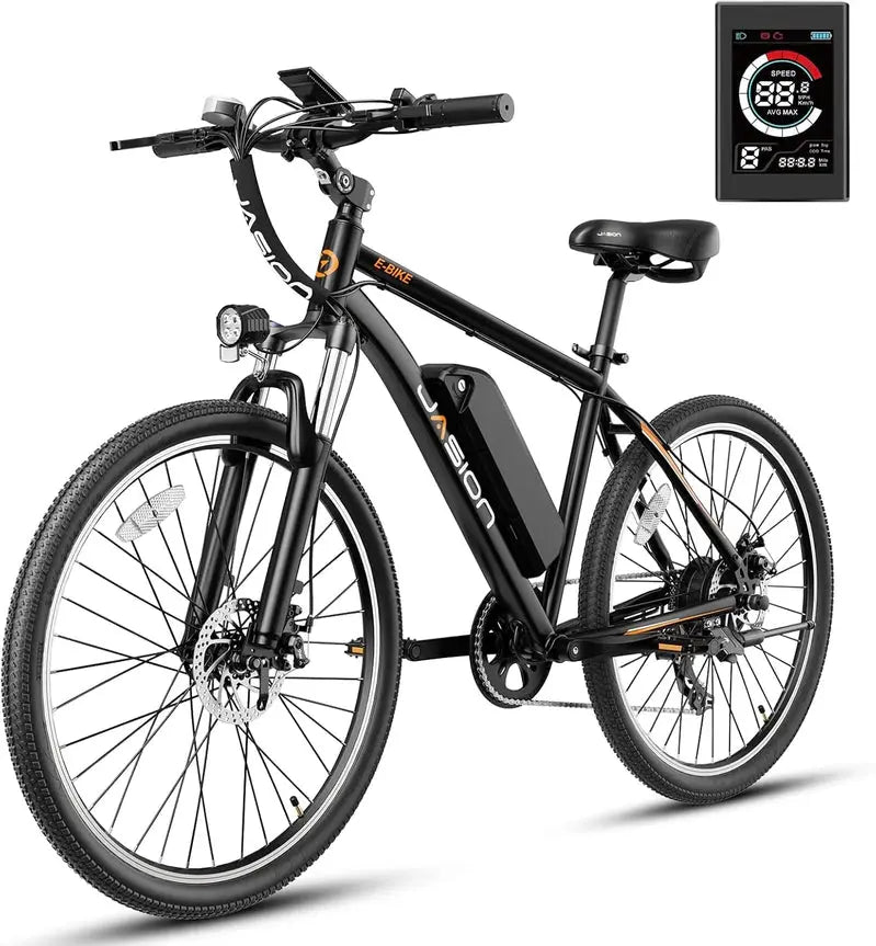 Jasion Adult Electric Mountain Bike, 40-Mile Peak Range, 20 MPH - EB5