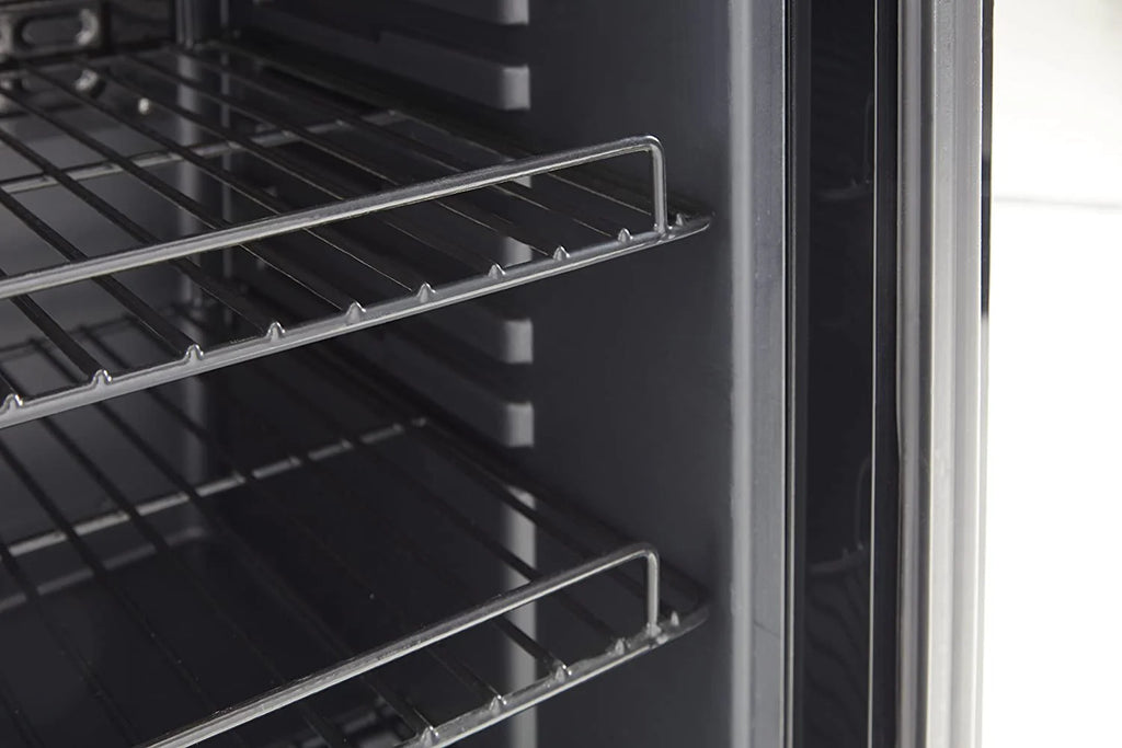 Swan Glass Fronted Under Counter Beverage Cooler, 80L, Black - SR12030BN