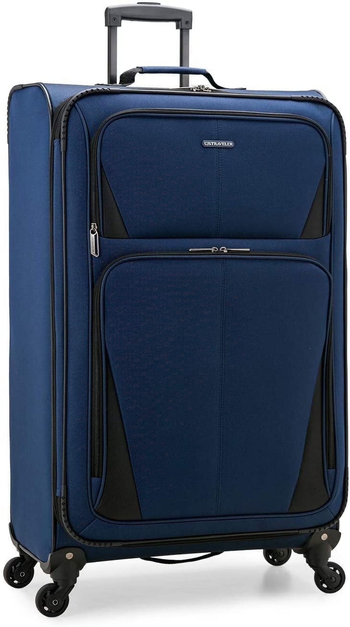 U.S. Traveler Expandable Softside Luggage, Navy, 31in Checked Large - Aviron Bay