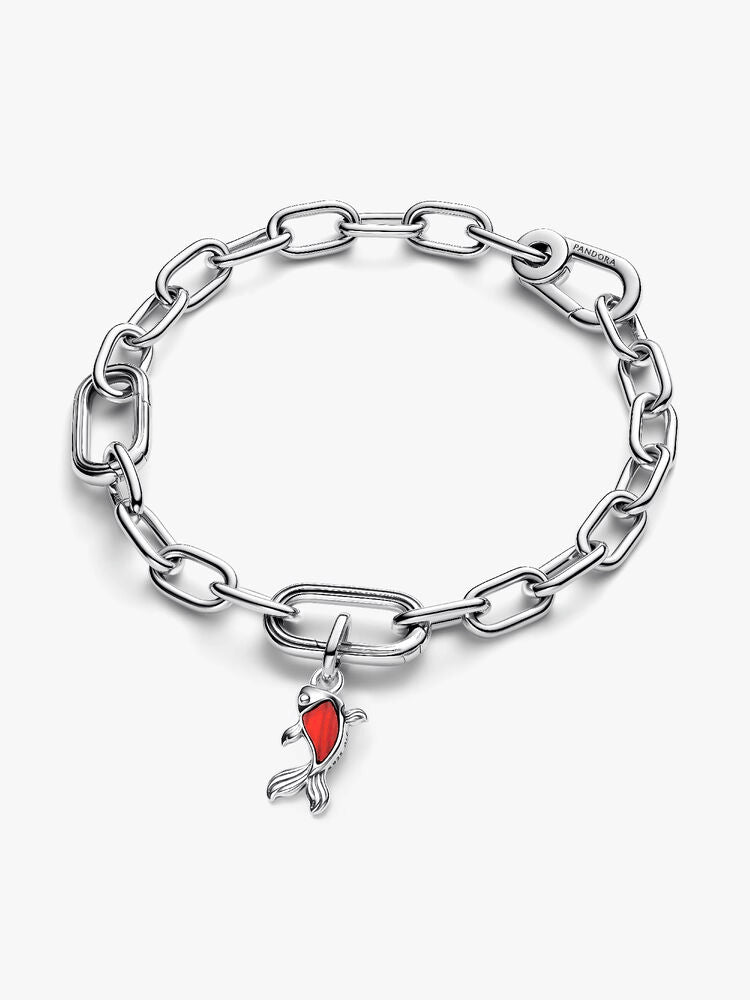 Red Murano Glass Koi Fish Mini Dangle Charm