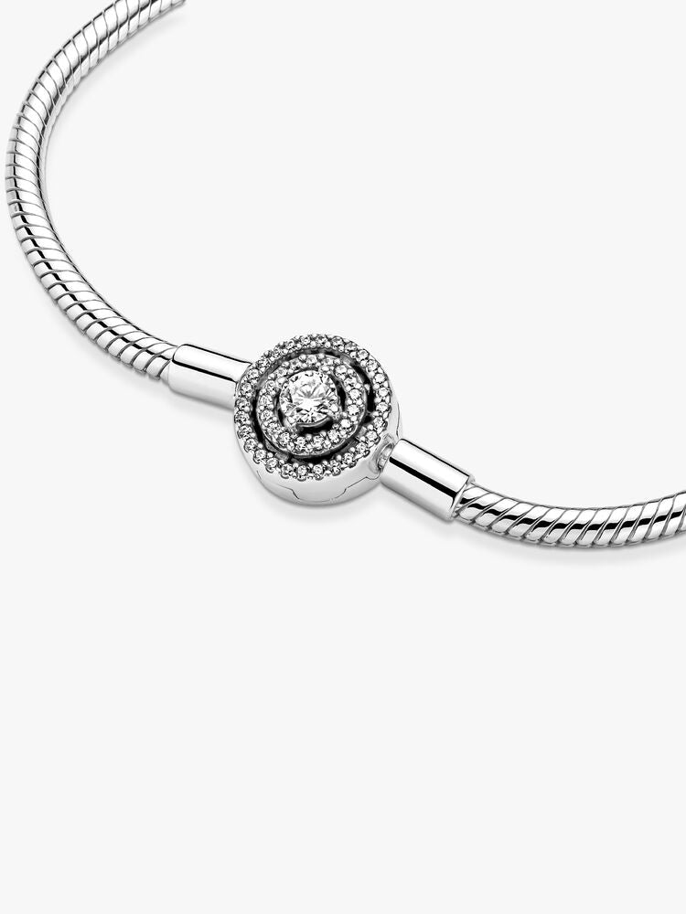 Pandora Moments Halo Snake Chain Bracelet