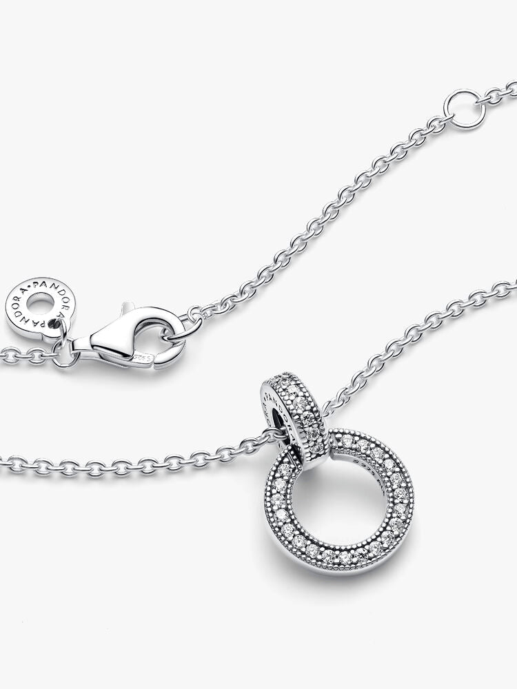 Double Circle Pendant & Necklace