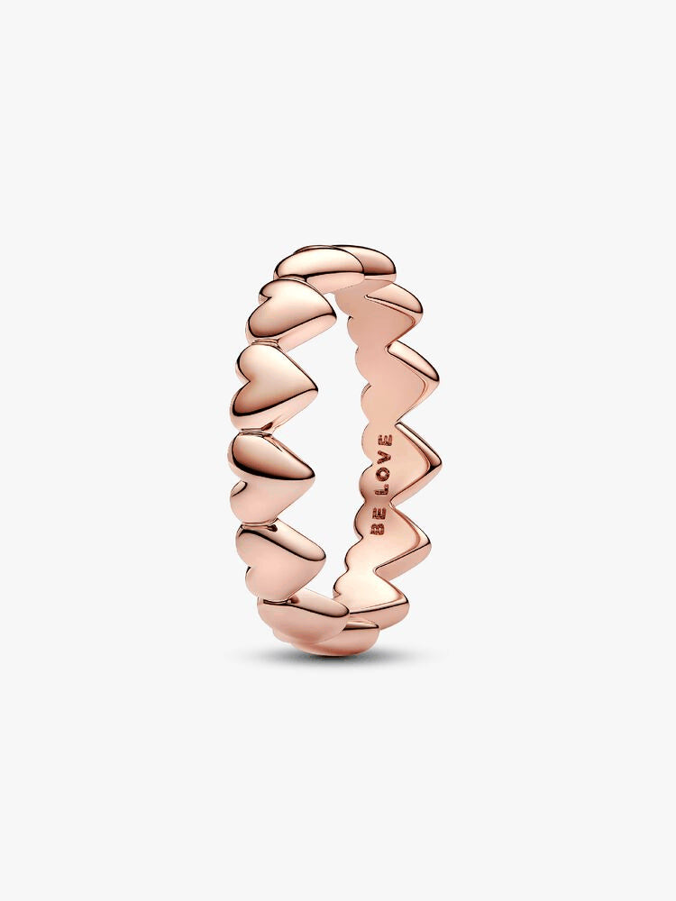 Row of Hearts Ring