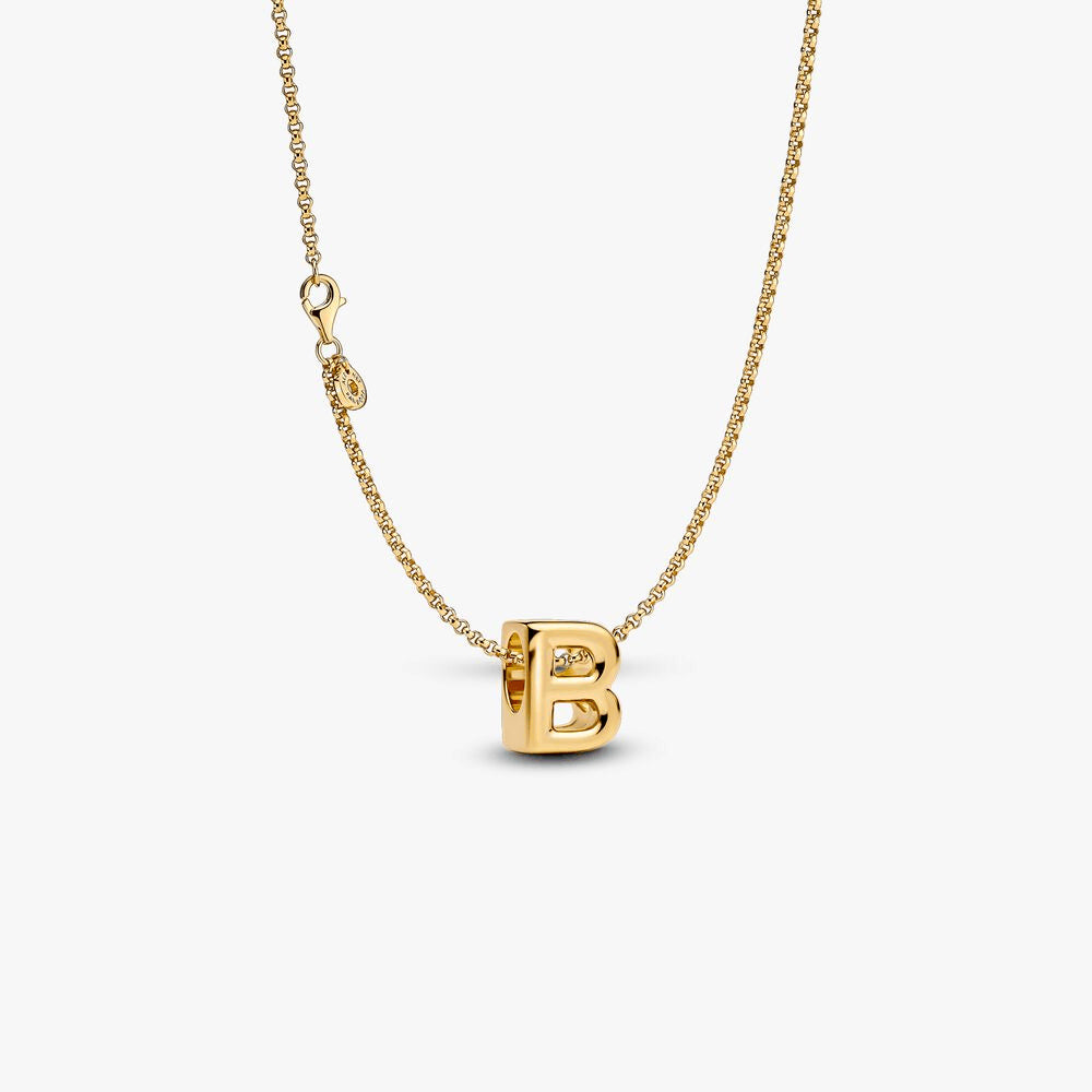 Letter B Charm Necklace