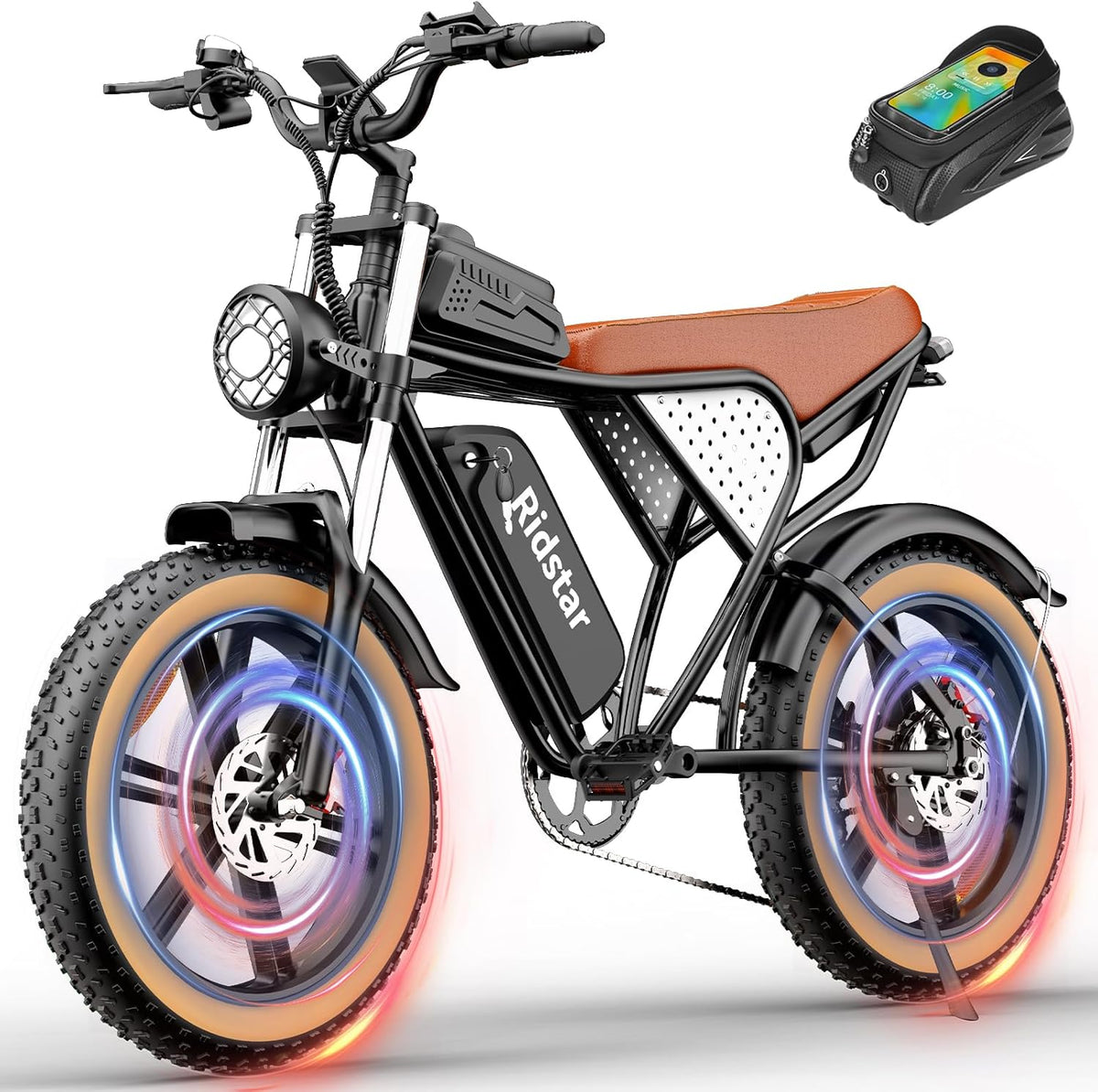 Electric Bike 2000W 37Mph 20in Fat Tires - Q20