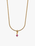 October Eternity Circle Dangle Charm Necklace Set