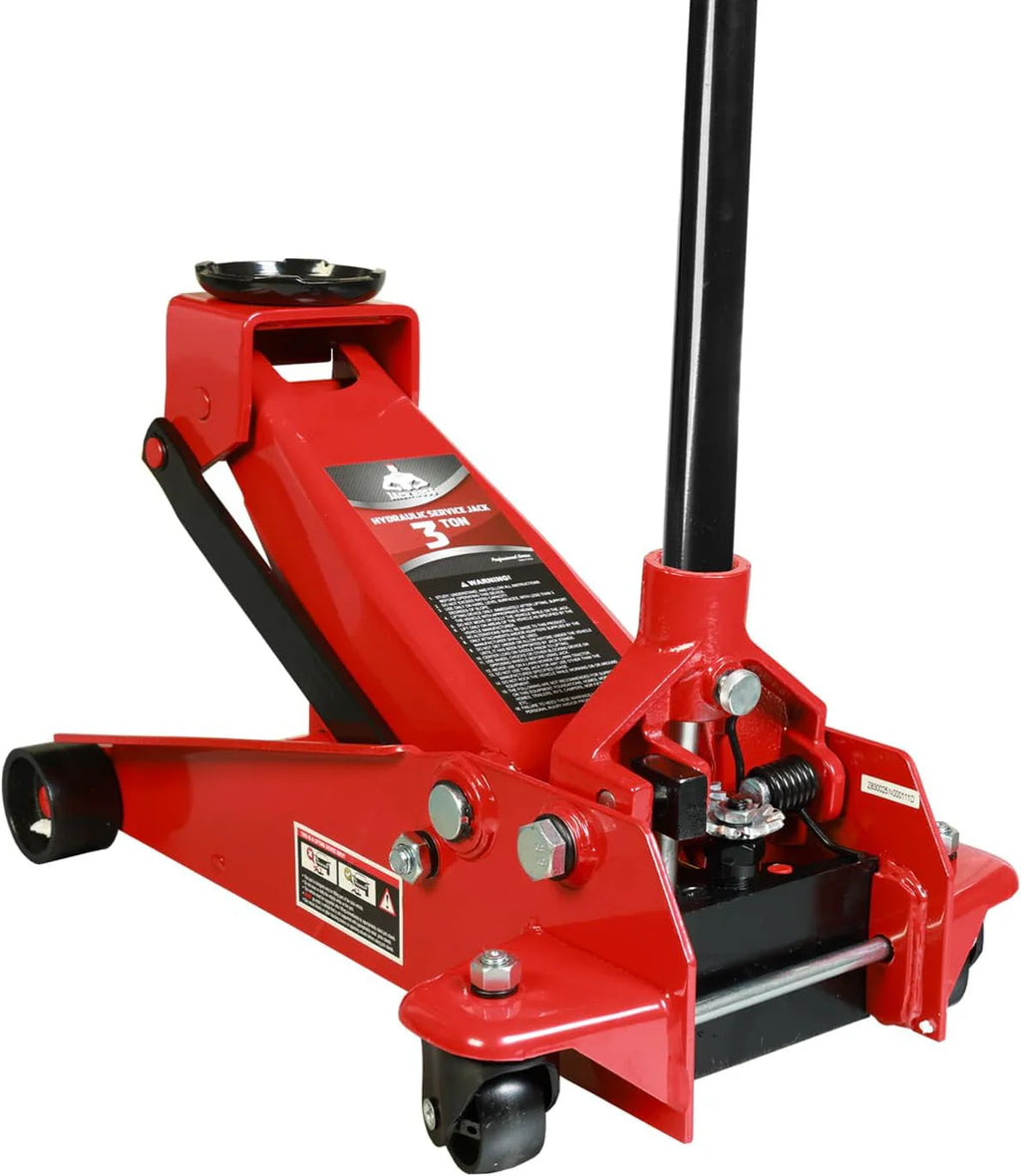 Jack Boss 3 Ton Aluminum And Steel Racing Floor Jack, Red - AS830011L
