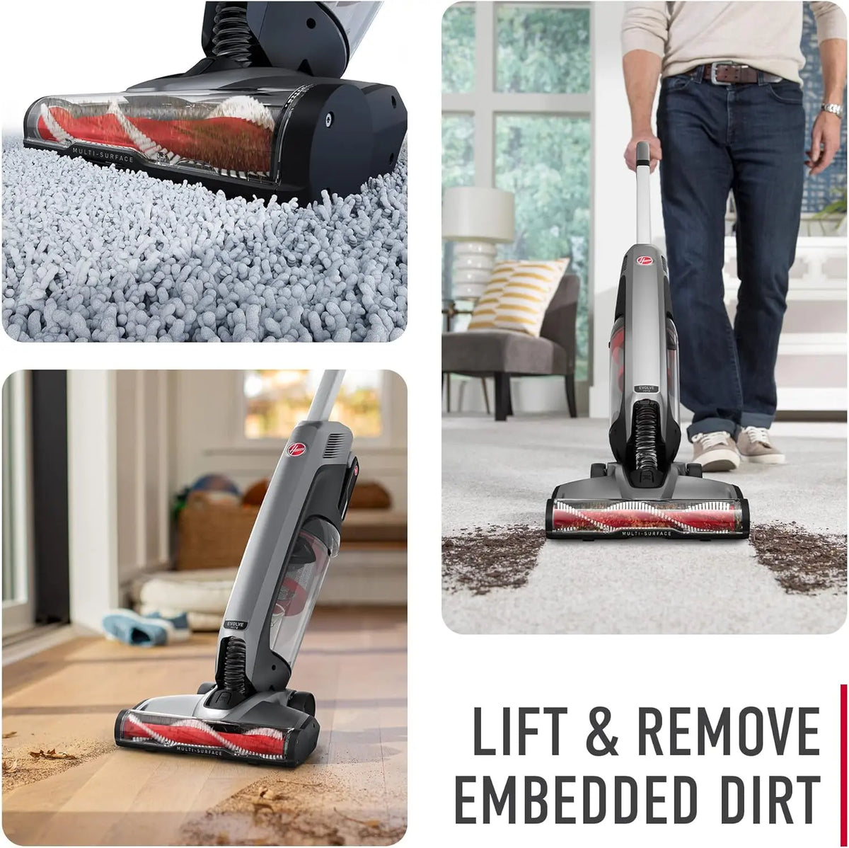 Hoover ONEPWR Evolve Pet Cordless Small Upright Vacuum Cleaner, Black - BH53422V