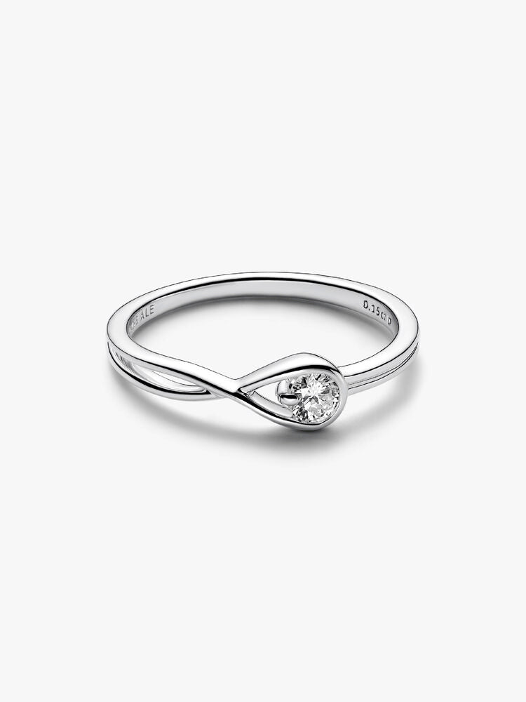 Pandora Infinite Sterling Silver Lab-grown Diamond Ring
