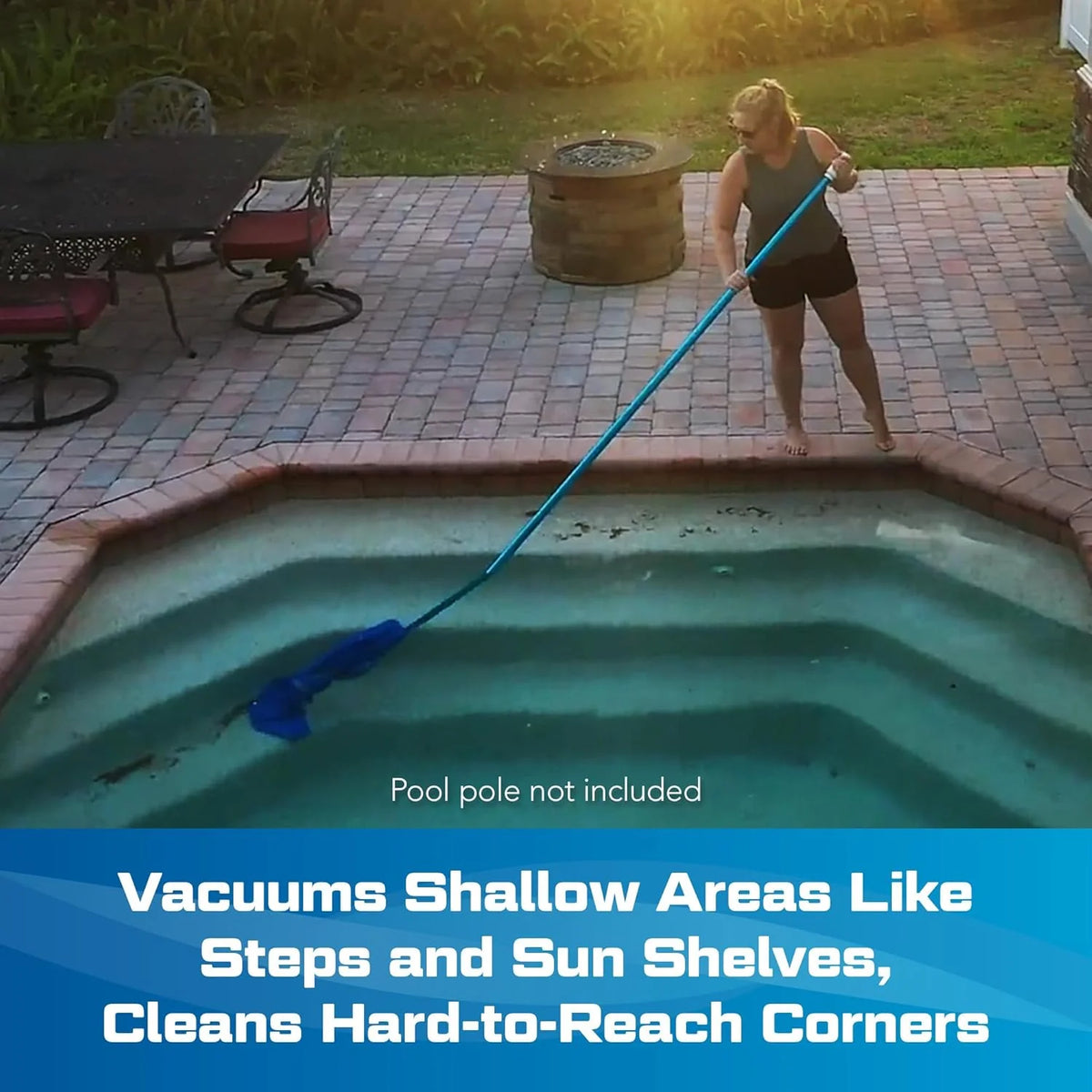 Pool Blaster Handheld Cordless Pool Vacuum, Blue And White - Max 30000ML