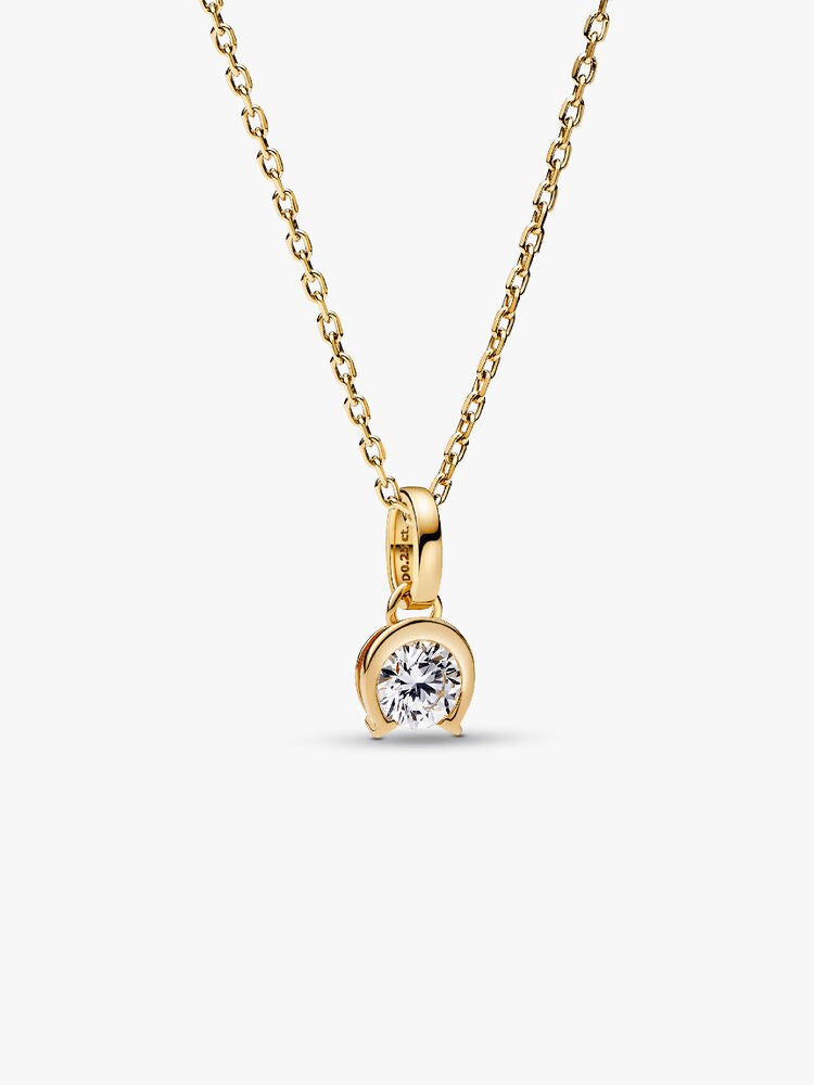 Pandora Talisman 14k Gold Lab-grown Diamond Horseshoe Pendant