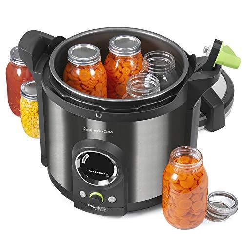 Presto Digital Pressure Canner, 12Qt, Black Stainless - 02144