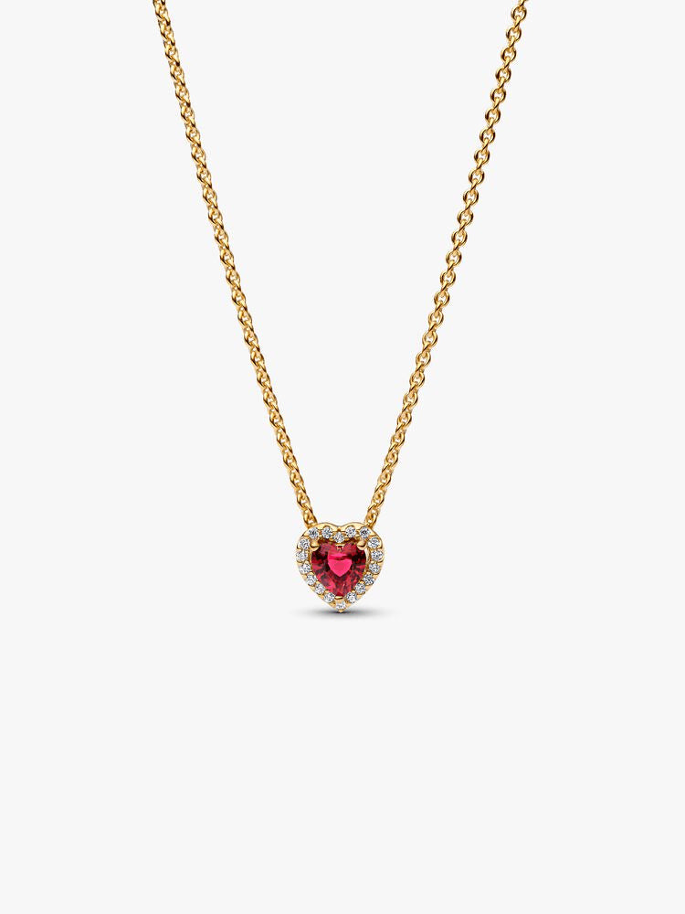 Red Heart Necklace and earring set