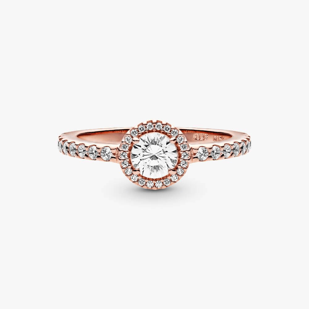 FINAL SALE - Classic Sparkle Halo Ring