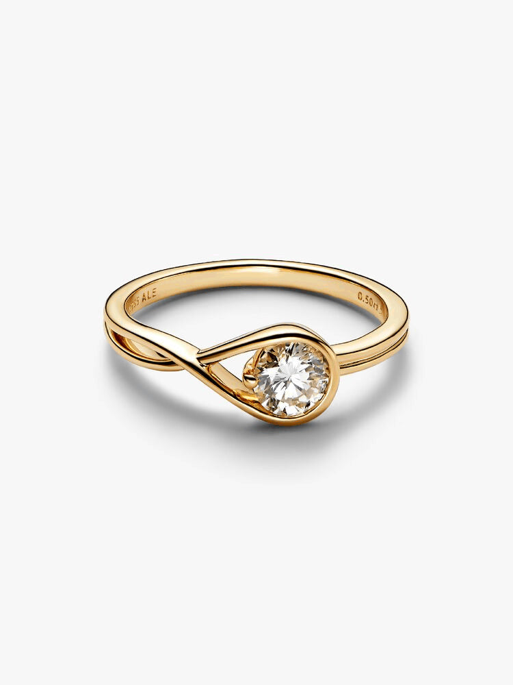 Pandora Infinite 14k Gold Lab-grown Diamond Ring