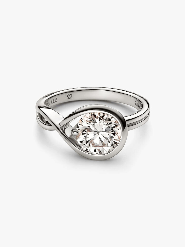 Pandora Infinite 14k White Gold Lab-grown Diamond Ring
