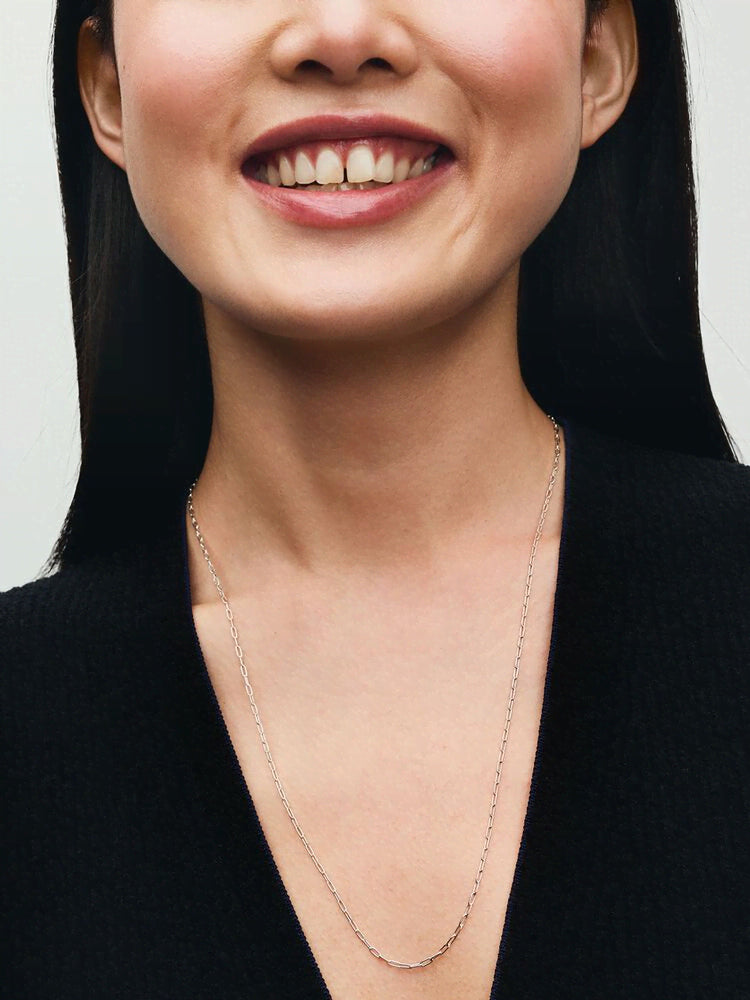 Elongated Link Chain Necklace