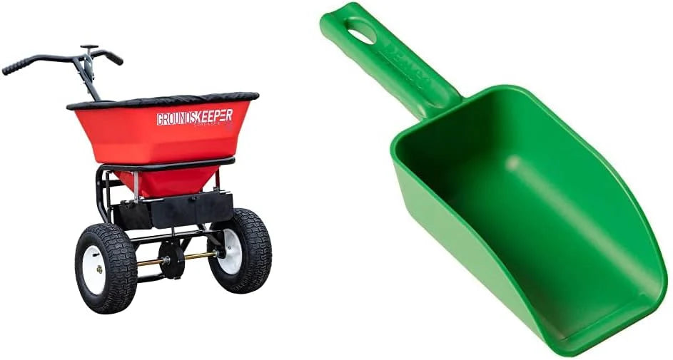 Buyers Products Company Walk-Behind Push Spreader, 100 Pound Capacity - 3039632R