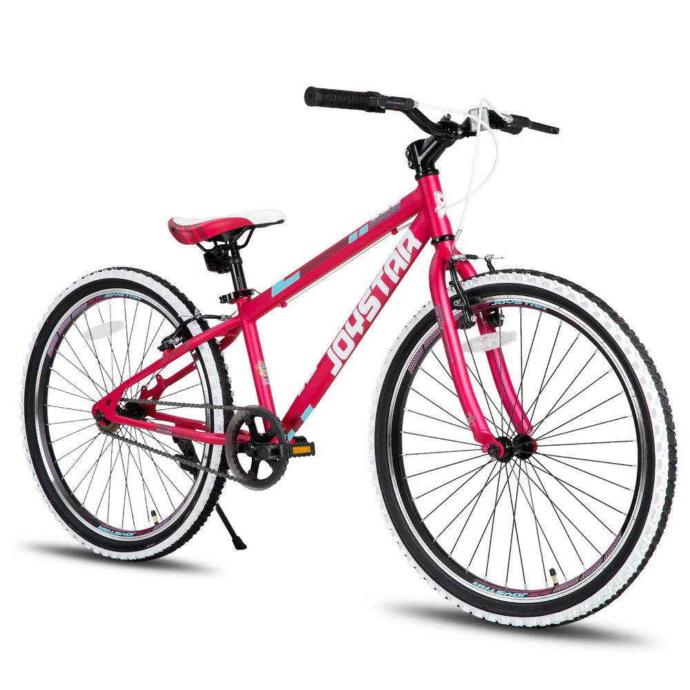 Kids' Single-Speed Mountain Bike, 20-Inch/24-Inch - White Wall Knobby Tires