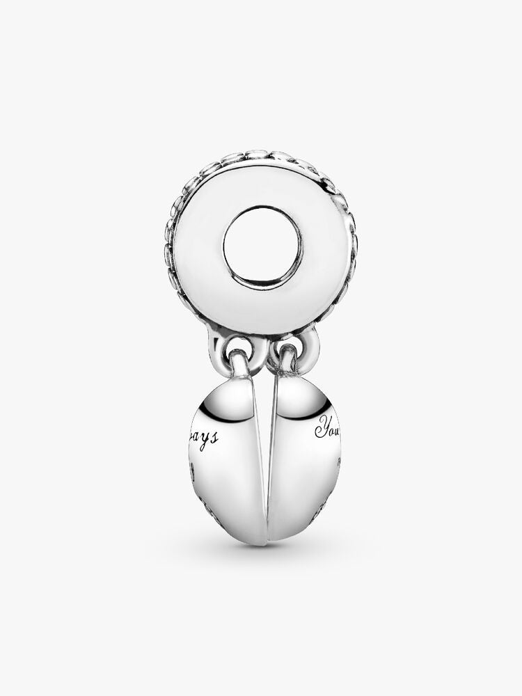 Mother & Daughter Hearts Dangle Charm