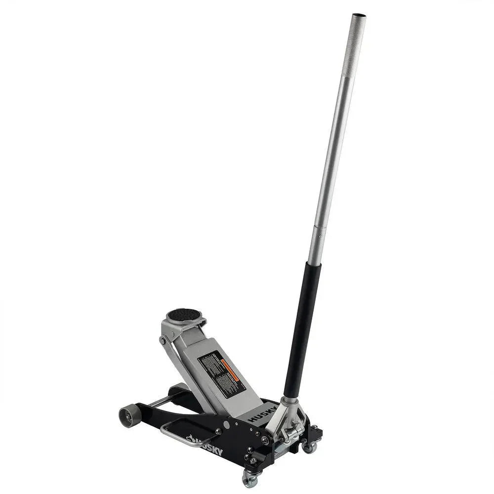 Husky 3-Ton Aluminum and Steel Car Jack, 4 in. to 18-1/2 - HPL4751