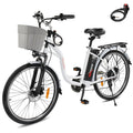 PEXMOR Adult Electric Bike 350W Peak 500W 36V 12.5AH 26in Cruiser