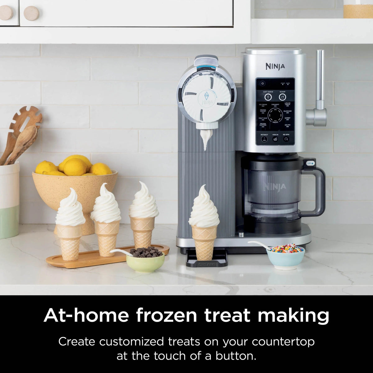 Ninja Swirl By CREAMi Soft Serve And Ice Cream Maker, 13 One-Touch Programs - NC701