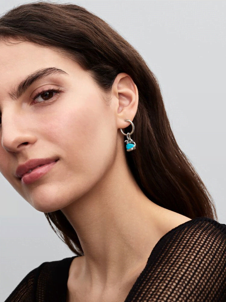 Pandora Moments 18 mm Charm Hoop Earrings