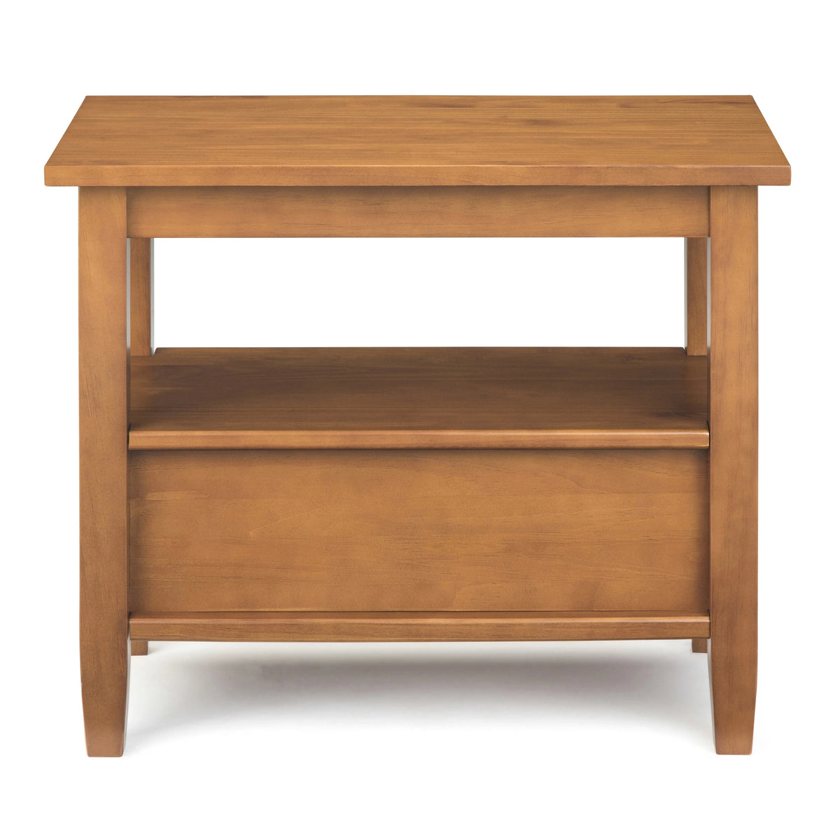Solid Wood Narrow Side Table, 14 in Wide, 24 in D x 14 in W x 20 in H