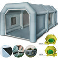 Inflatable Automotive Spray Booth Paint Tent, 26 ft x 15 ft x 10 ft - Gray