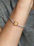 Pandora Moments Heart Clasp Snake Chain Bracelet