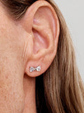 Sparkling Small Bow Stud Earrings