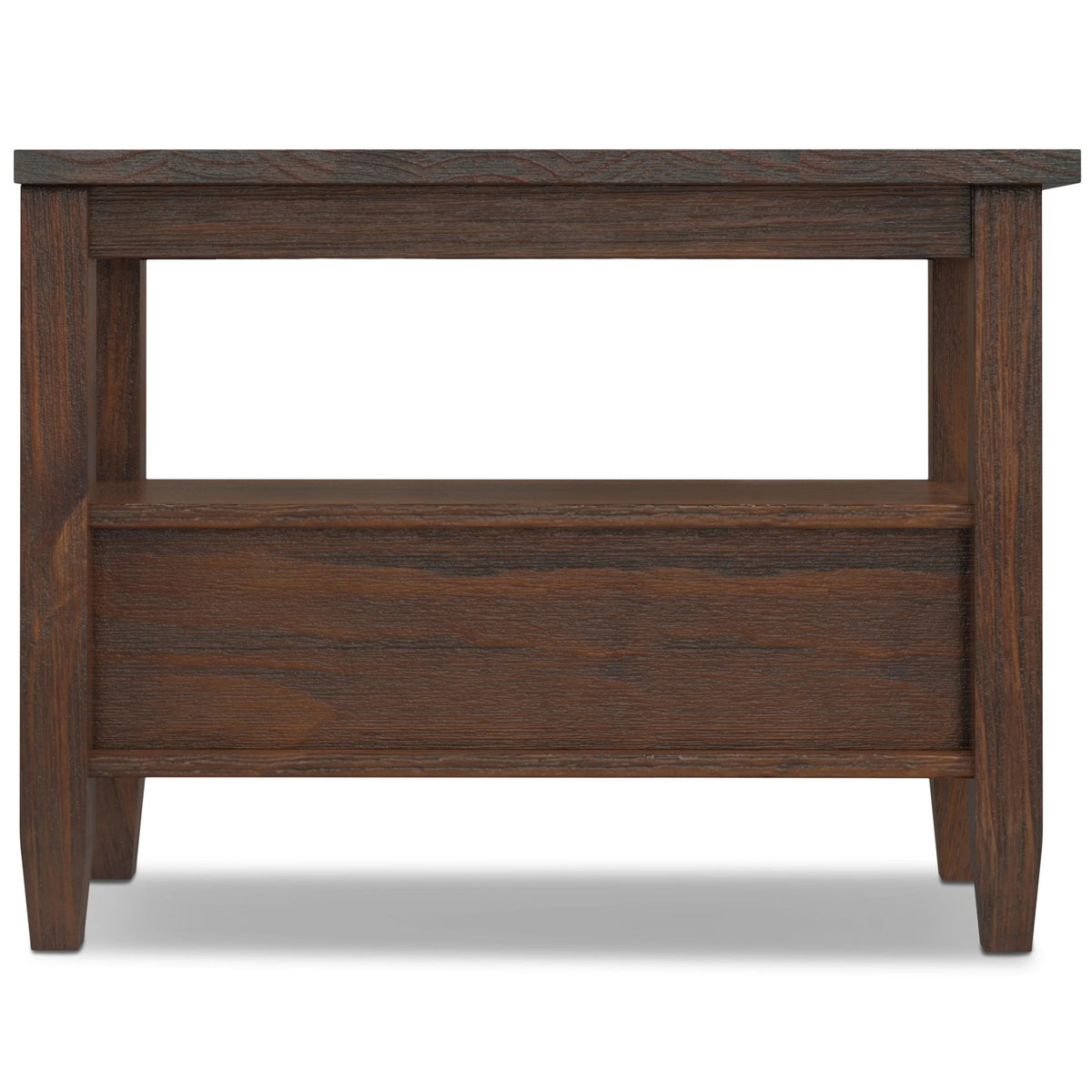 Solid Wood Narrow Side Table, 14 in Wide, 24 in D x 14 in W x 20 in H