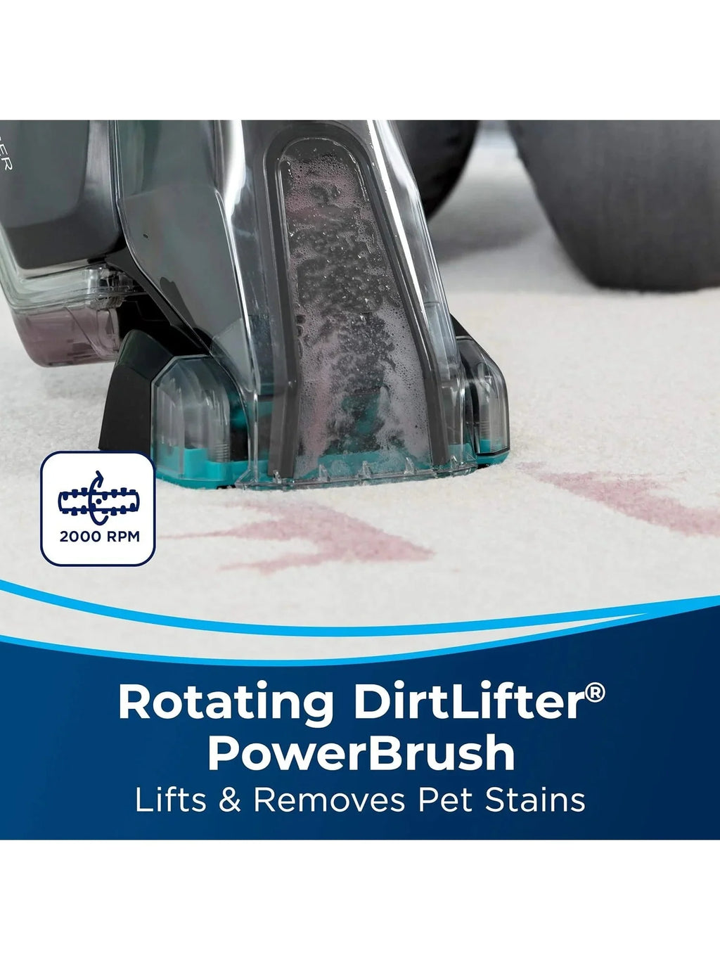 BISSELL Pet Stain Eraser PowerBrush, 20 Min Runtime