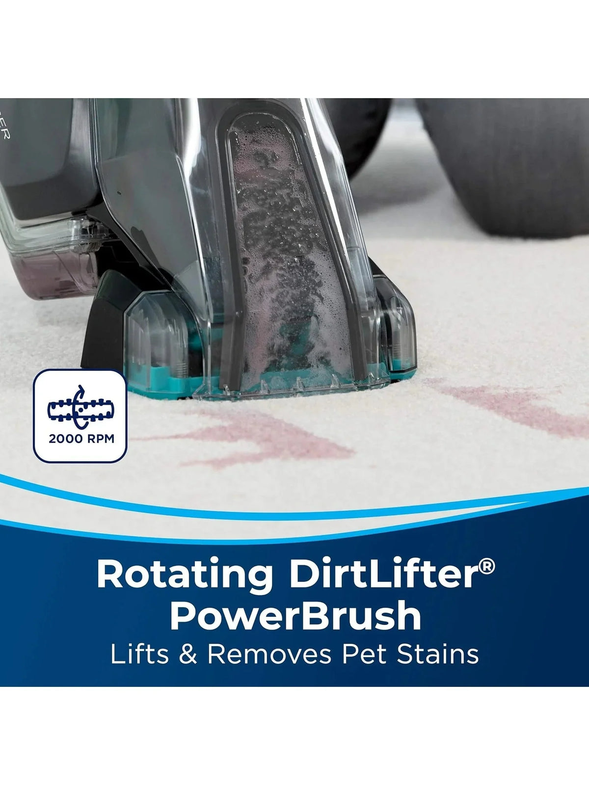 BISSELL Pet Stain Eraser PowerBrush, 20 Min Runtime