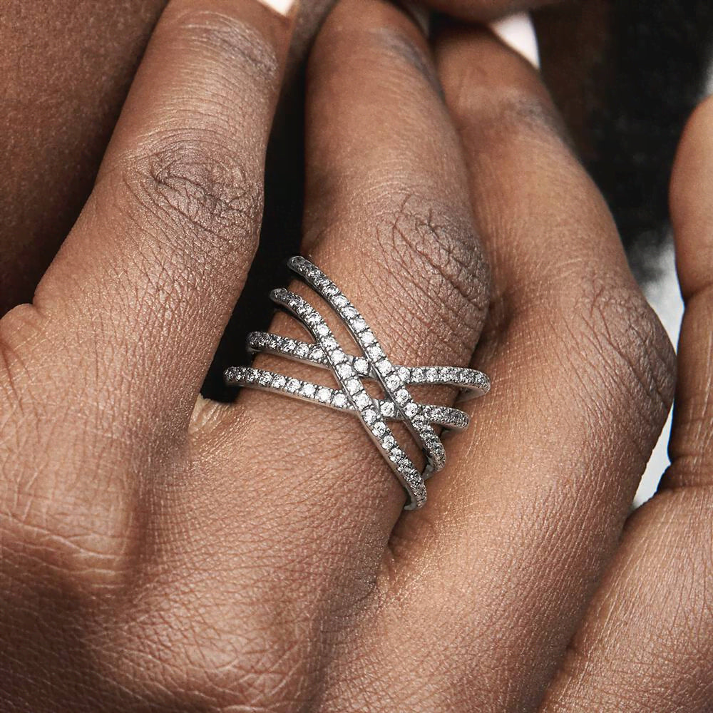 FINAL SALE - Entwined Lines Ring