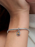 Honey Eternity Circle Dangle Charm