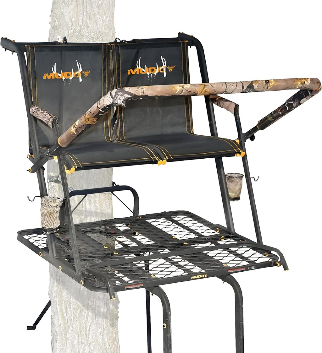 2-Person Ladder Tree Stand, 20ft, 500lb Capacity