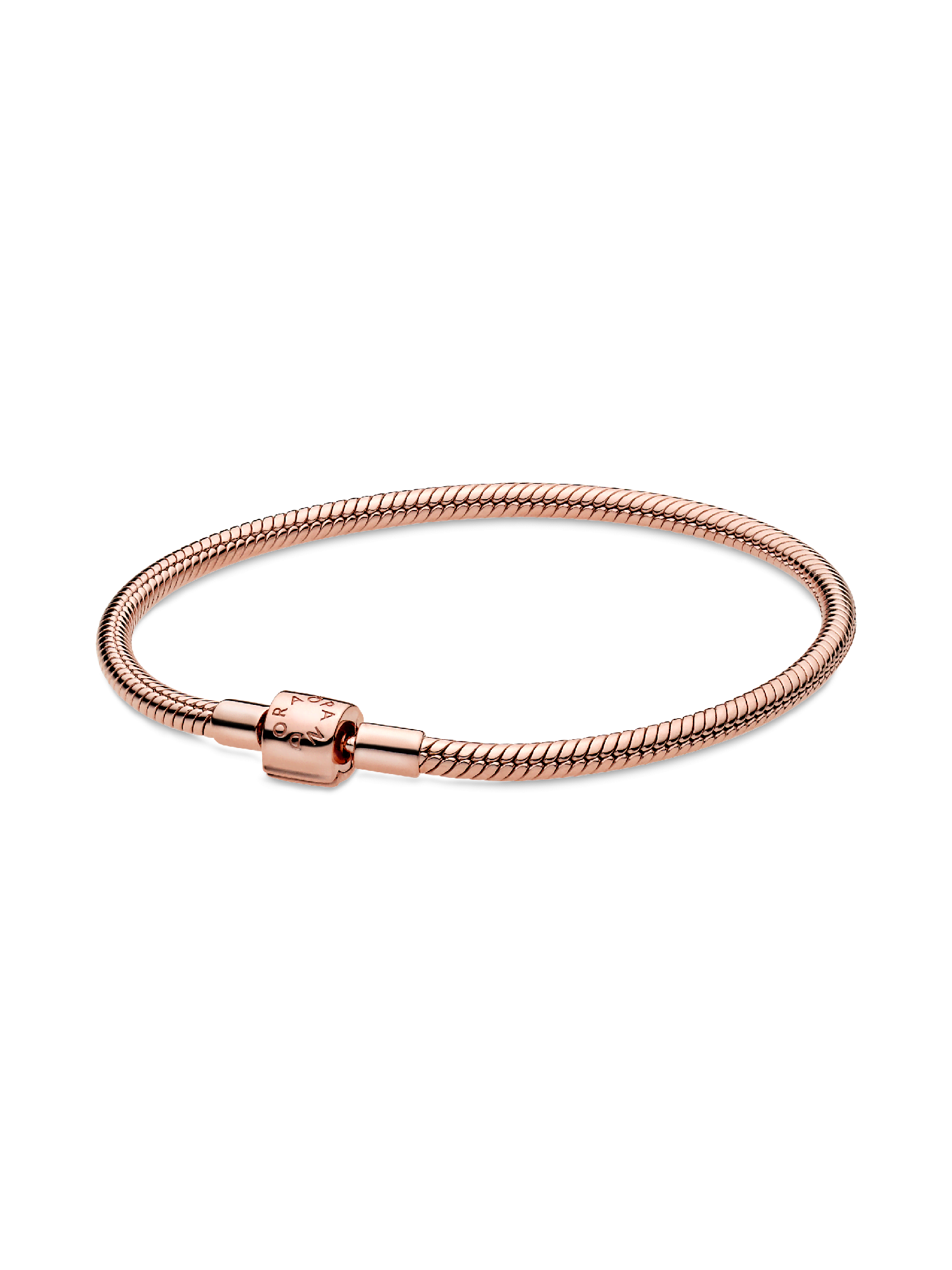 FINAL SALE - Pandora Moments Barrel Clasp Snake Chain Bracelet