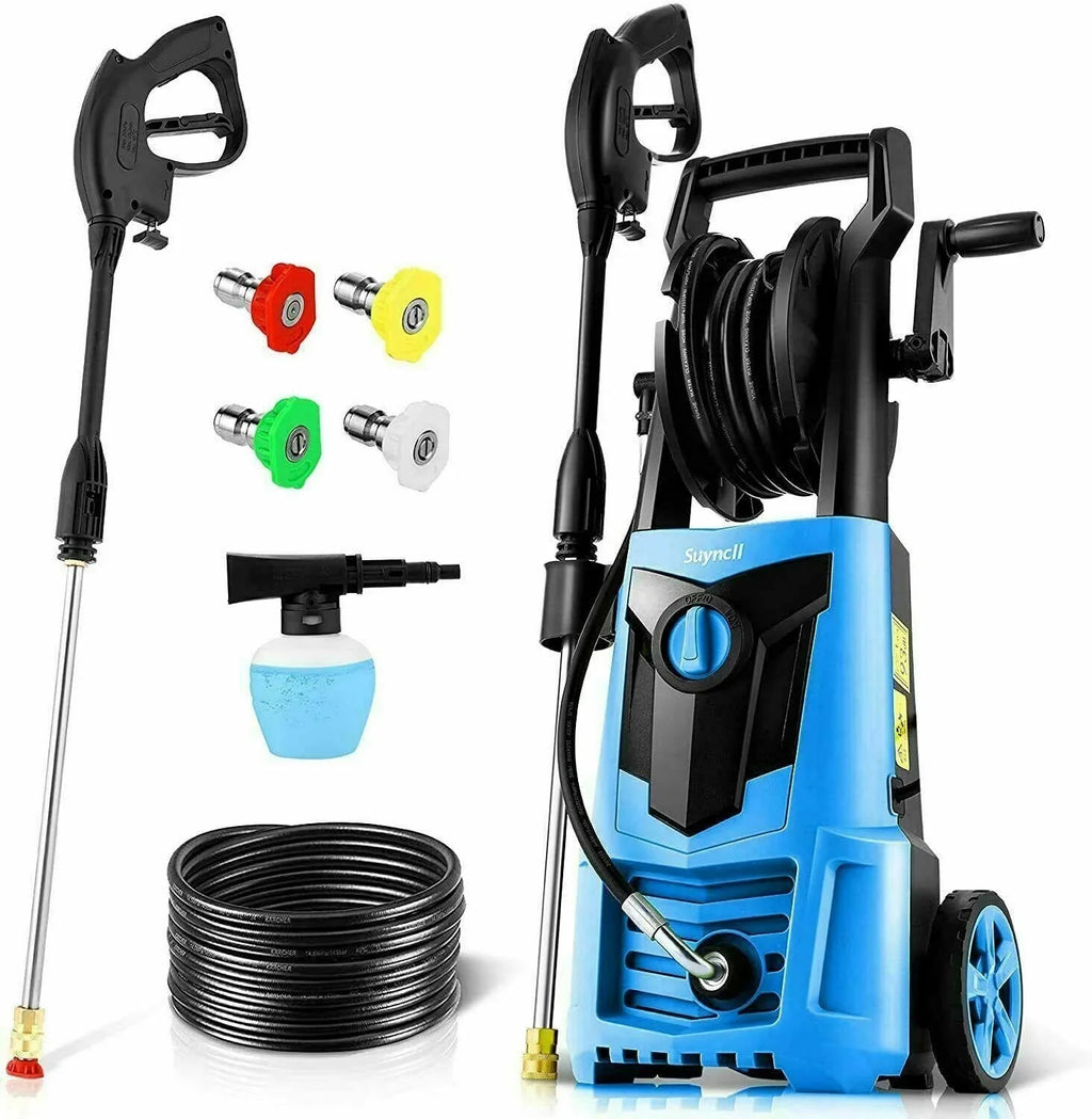 Suyncll Electric Cold Water Pressure Washer 3000 PSI 2.4 GPM Blue/Green