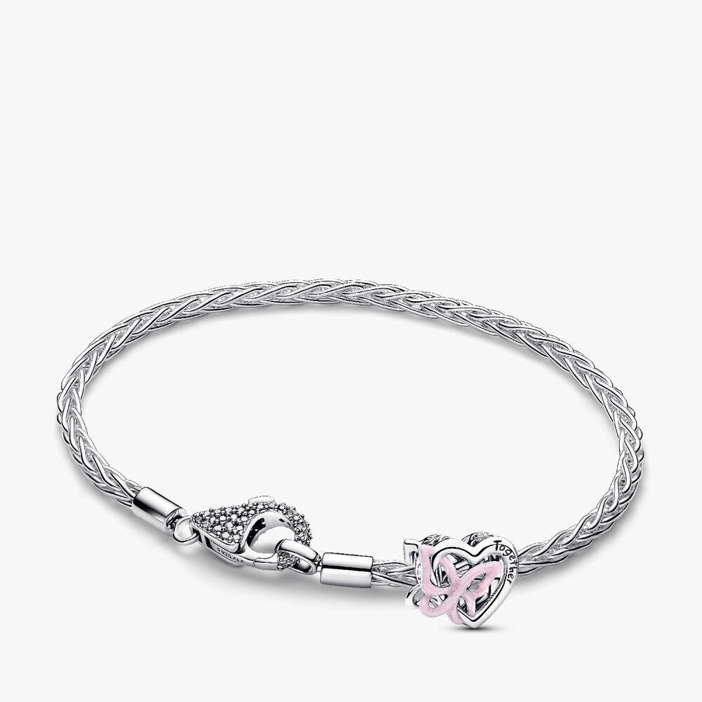 Entwined Heart and Butterfly Bracelet Gift Set