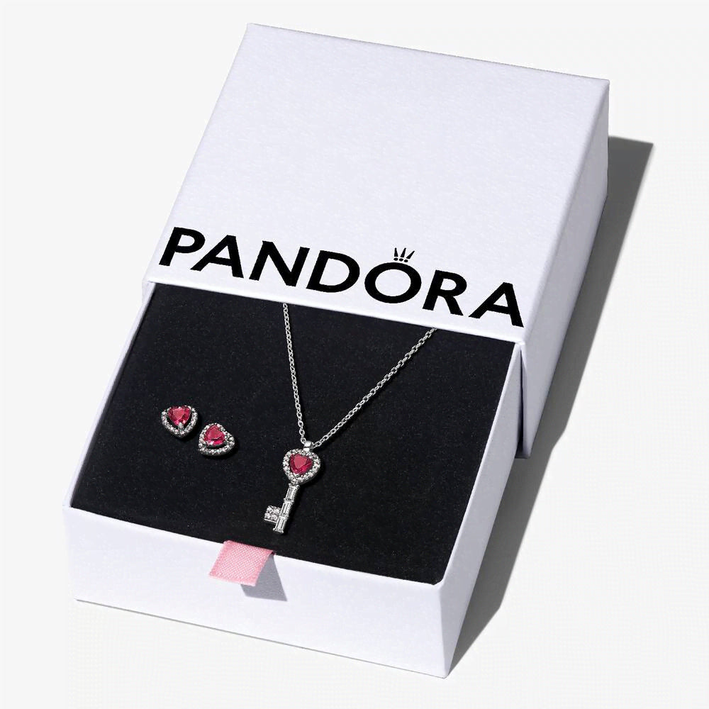 Elevated Heart Key Jewelry Gift Set