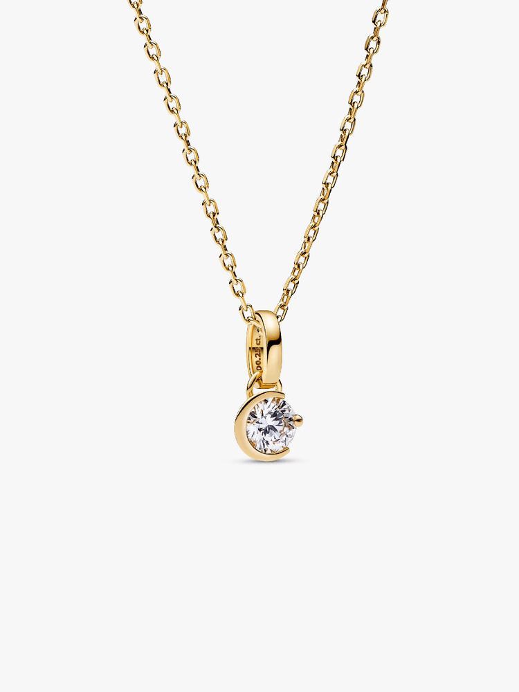 Pandora Talisman 14k Gold Lab-grown Diamond Moon Pendant